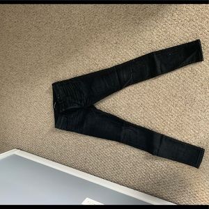 Express denim perfect black ankle leggings.